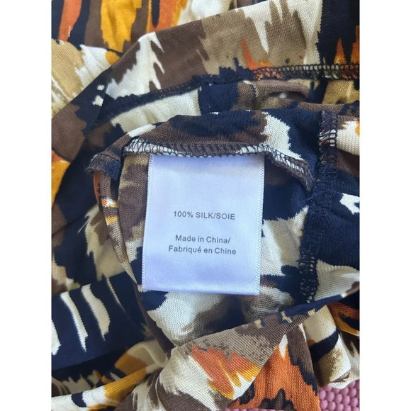 Tory‎ Burch Silk Blouse Tunic Boho Women's Medium - Picture 6 of 7